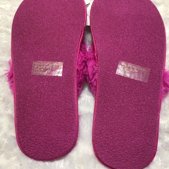 NEW Roxoni Memory Foam Fluffy Thong Slippers M (7.5-8) - Picture 4 of 5